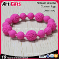 New products gifts wholesale sports silicone bead wristbands